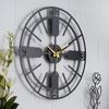 Snygg Metallväggklocka för Vardagsrum || Antik Stor Modern Analog Väggklocka för Sovrum, Kontor, Kök, Hall & Heminredning