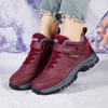 MCTIN Boots Women Waterproof Winter Leather Shoes Ankle Boots Male Snow Hiking Boots