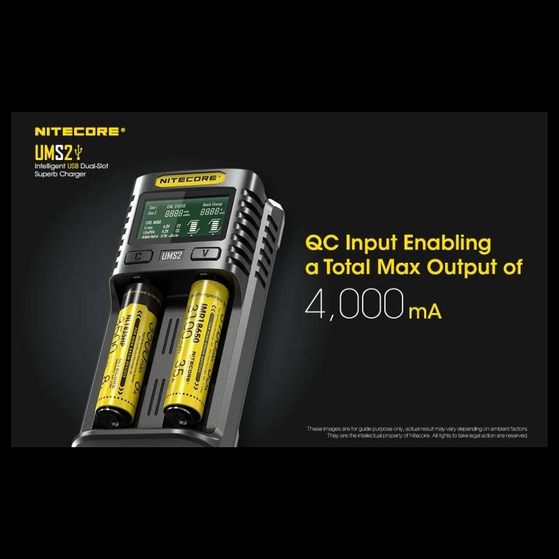 NITECORE UMS2 USB Dual-slot Intelligent Battery Charger