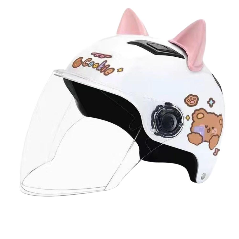 Cat Ears Electric Car Helmet Men and Women Half Helmet