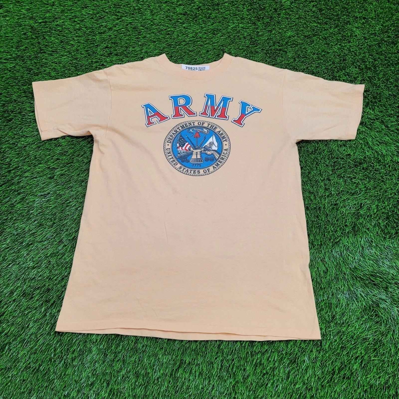 Vintage 80s Army Shirt Large 21x26 Arch Faded USA 4XL