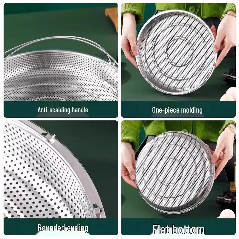 Multi-functional Stainless Steel Steamer Basket with Handle