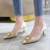 High Heels Autumn New with Skirt Stiletto Design Sense Niche Temperament Celebrity Pointed Single Shoes