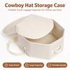 Cowboyhut Aufbewahrungskoffer Reisegepäck Organizer Staubdichte Große Aufbewahrungstasche Faltbares Design Reisekleidung Packausrüstung