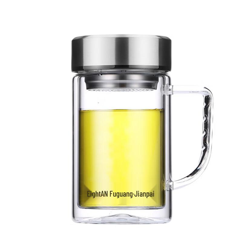 FUGUANG Earl Business Office Double-Layer Glass Cup