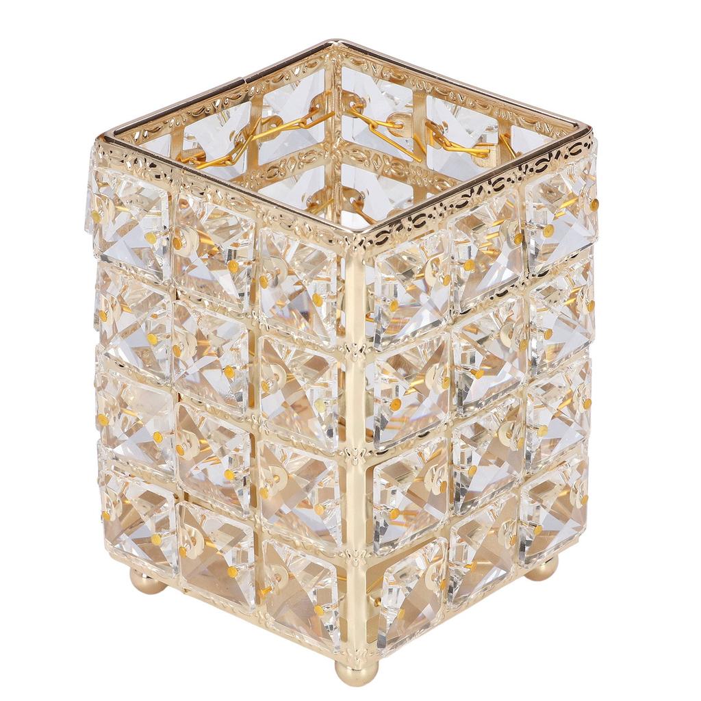 Makeup Brush Holder European Style Make Up Storage Cup for Bathroom Home Bedroom OfficeGold
