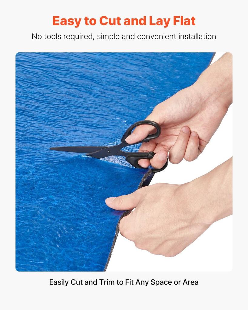 Floor Underlayment 18.6 m² 3mm Sound/Vapor Barrier for Laminate Blue