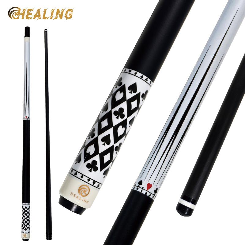 OKHEALING Carbon Fiber Pool Cue Black Technology Billiard Cue Sticks 11.8mm Tip Radial Pin Joint 147cm/58inch Length 19~20oz Weight, Poker