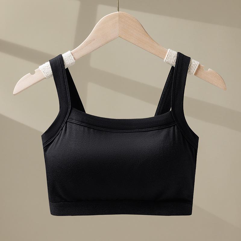 Camisole de Yoga Acolchoada Costas Nuas Uma Alça Feminina: Biquíni Tomara-que-caia Estilo Verão Anti-Exposição