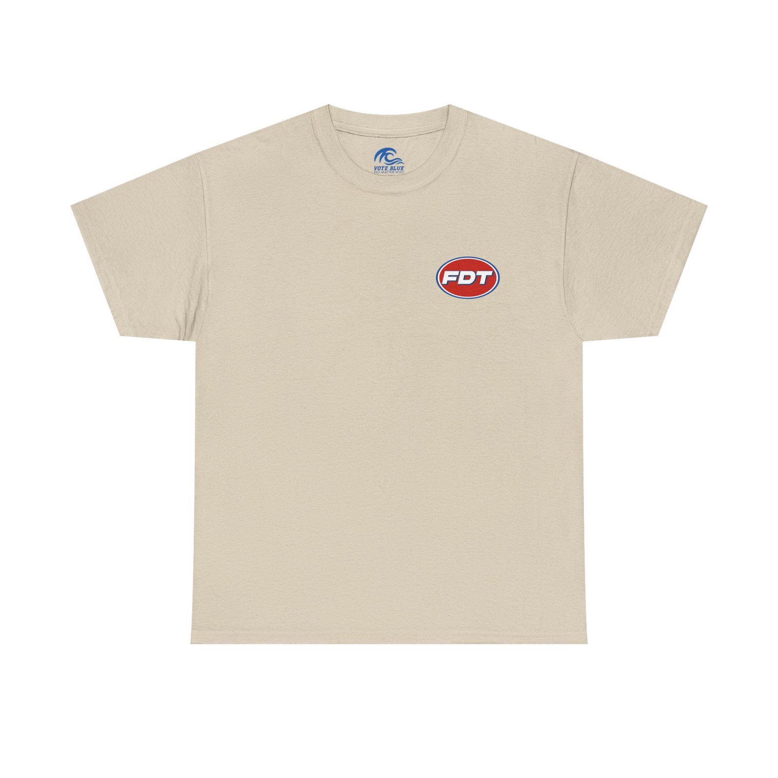 FDT | Heavy Cotton Graphic T-Shirt, Red White Blue Emblem M