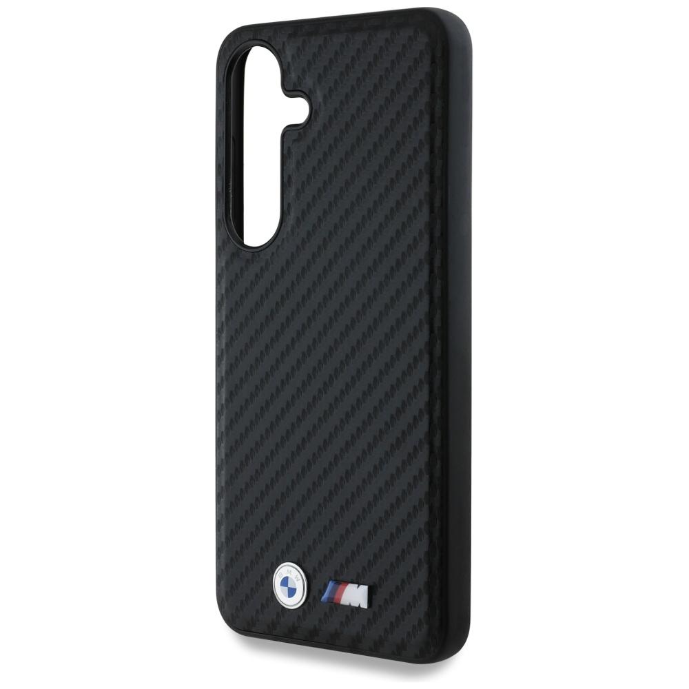 Etui Bmw Leather Carbon Magsafe Do       Samsung Galaxy S25 Czarny