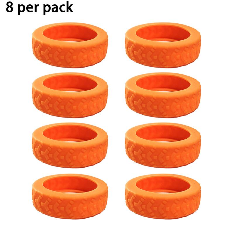 8-Piece Luggage Wheel Protective Cover Silent Silicone Cover And Universal Noise Reduction Accessories Thicken Texture Silicone