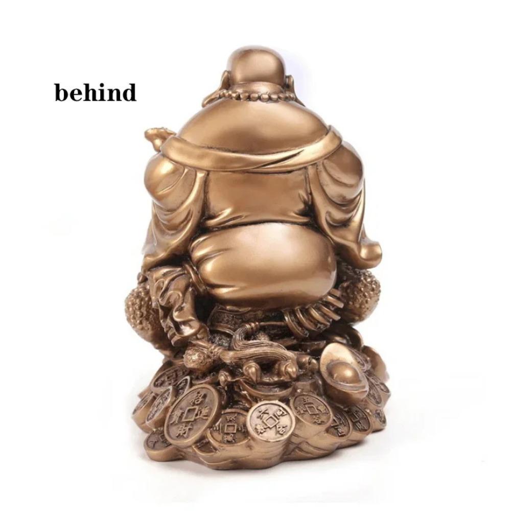 Ornamente Mido Buddha Schildkröte und Buddha Statue Skulptur Harz Moderne Kunst Statue, Heim Feng Shui Dekoration Kröte Lachender Buddha