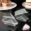 50/100/150 Stück Scheibenkuchenbehälter Dreieckige Kuchenbox Klappbox Für 8-Zoll 6-Zoll Scheiben Dessert Sandwich To-Go-Box