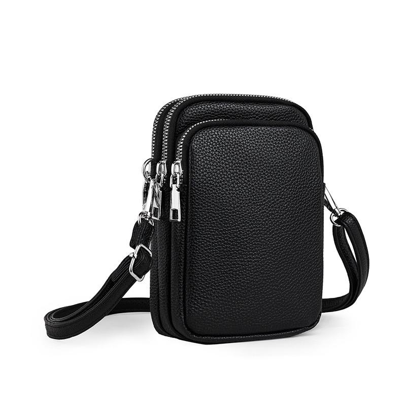 IELGY Ladies Messenger Bag Soft Leather Phone Bag