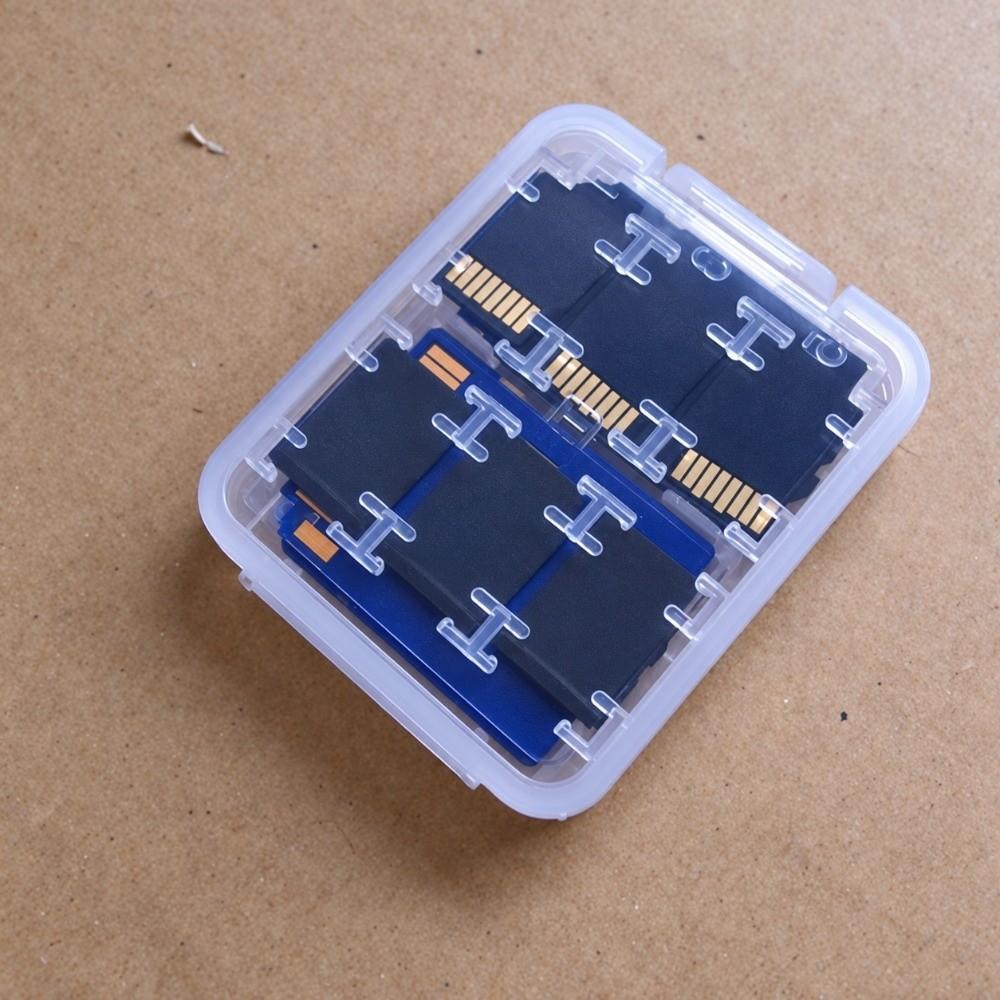 Transparent Memory Card Storage Case Dustproof Micro Box SD Card Holder SD SDHC TF MS Memory Card