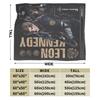 Leon Kennedy Resident Evil Warm Soft Blanket  Picnic Plush Bedding Throws Fashion Outdoor Flannel Bedspread Sofa Bed Cover