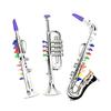 3Pcs Kids Musical Instruments Toy Clarinet,Saxophone Trumpet,Wind and Brass Musical Instruments Combo for Toddlers Play