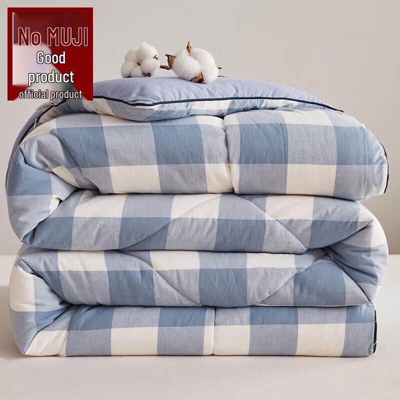 

Muji Simple Grid Antibacterial Cotton Quilt