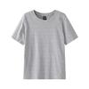 Women's Crew Neck Short Sleeve T-shirt Slim Fit Korean Style Solid Color Basic Tee