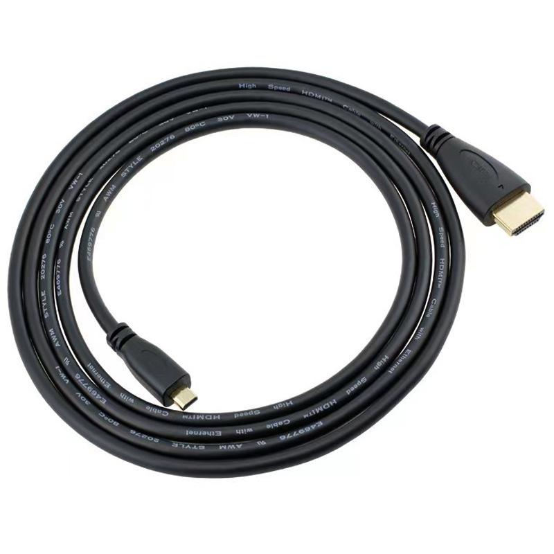 with HDMI 4K 60Hz to Micro HDMI-compatible Cable 1080P HDTV Cord Data Cable Connect Camera Tablet Wire for Raspberry Pi 5/Pi 4