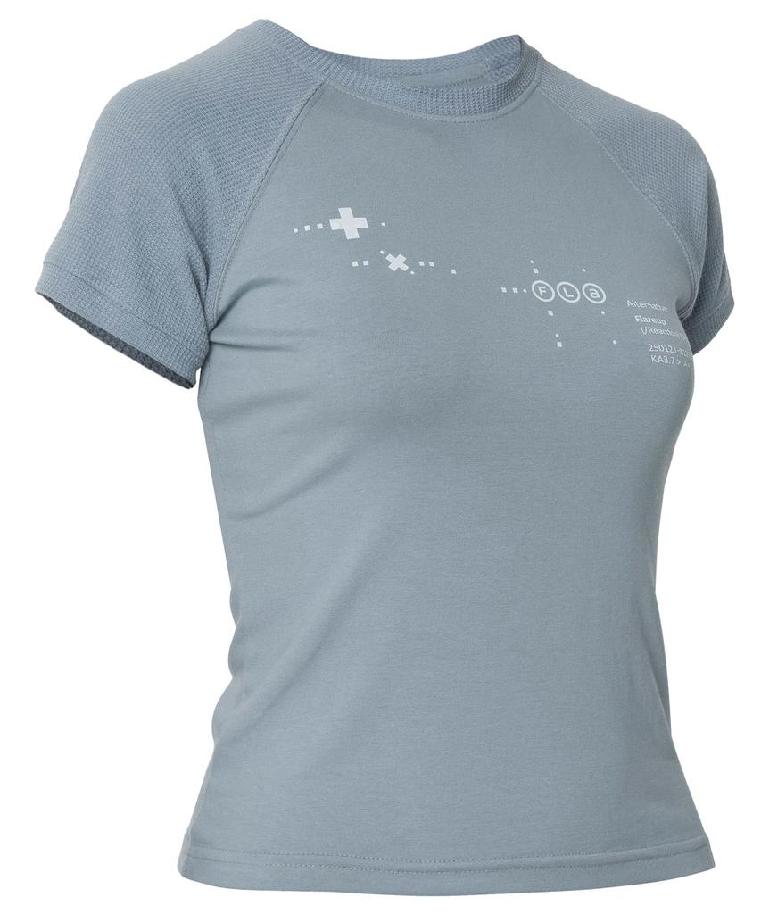 Peulleeoeob Muta Waffle Raglan T-Shirt (Fl-154_Sky)