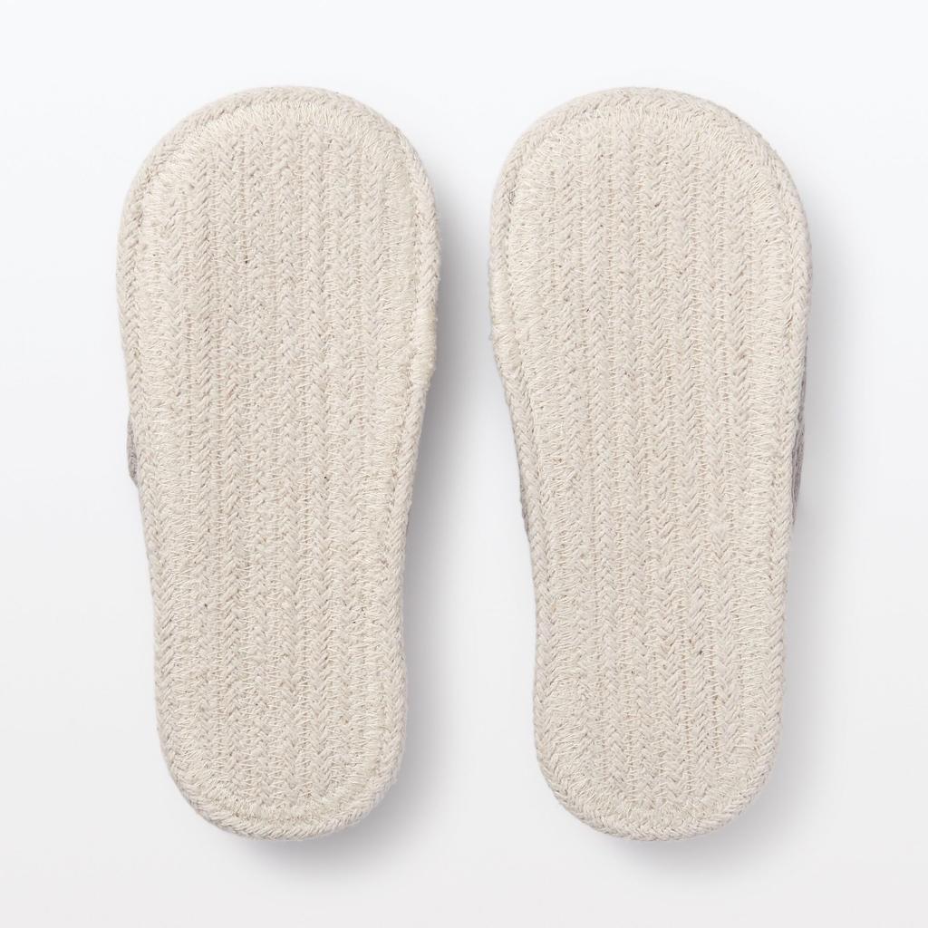 X S [MUJI] Hausschuhe, off-white grau,