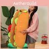 Hot Dog Capybara Plush Pillow Toy Cartoon Stuffed Animal Doll Decoration Gift