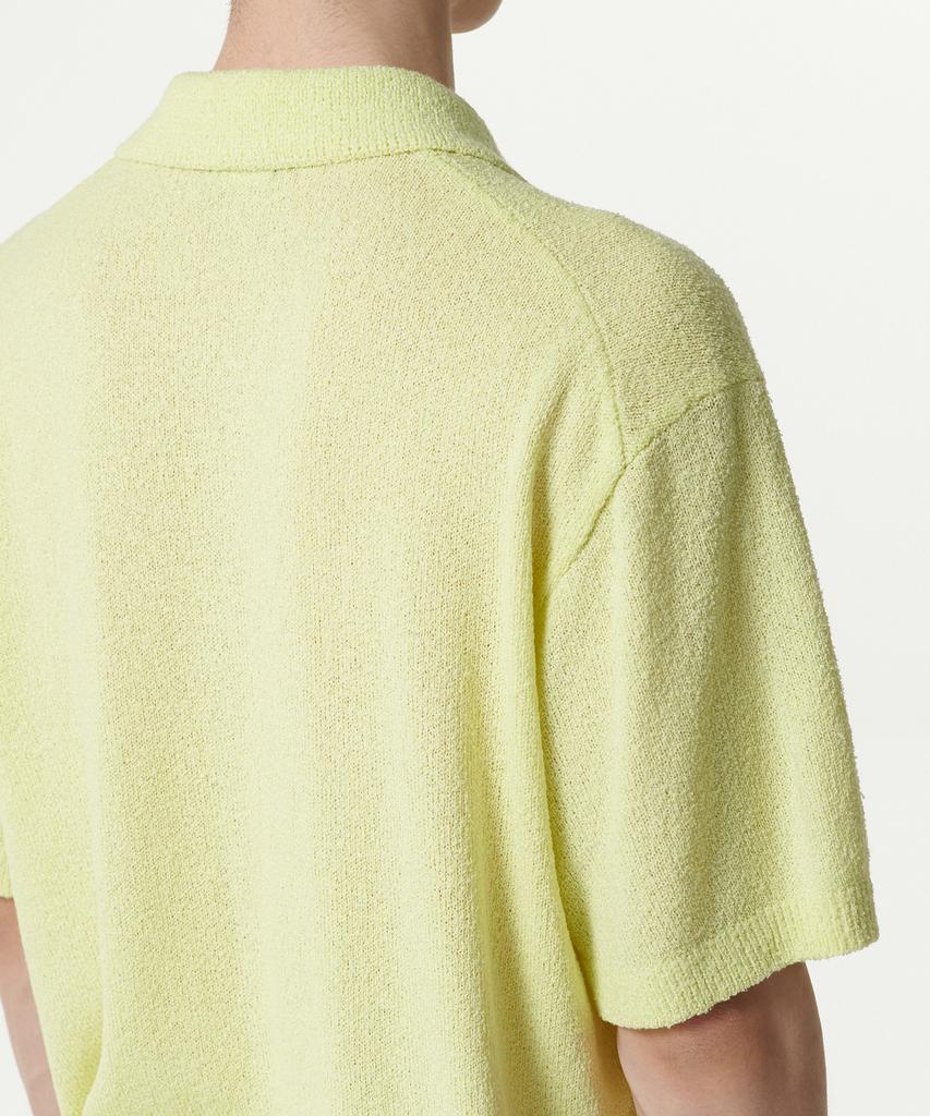 Musinsa Standard Boucle Collared Short Sleeve Cardigan [Lemon]