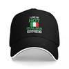 I Love My Hot Italian Boyfriend Lightweight Men's Hats Women's Cap Baseball Cap For Men