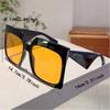 1pc Women Full Frame Square Shaped Sunglasses Fashionable Oversize Leopard Print Gradient Shades Stylish Multicolor