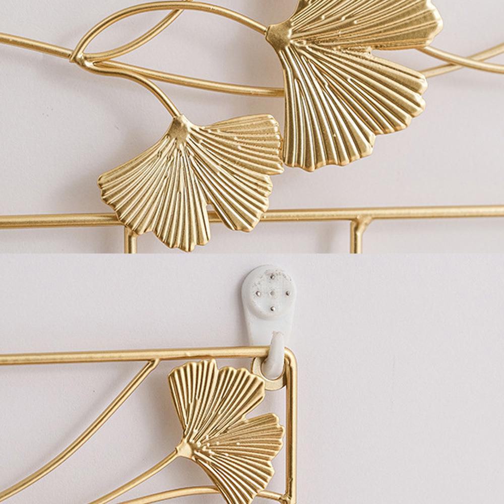 Decorațiuni Foyer Cârlige Frunze Ginkgo Umerașe de Agățat pe Perete Cârlige de Fier Depozitare Chei Stil Nordic Creativ Multifuncțional