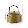 Camping Kettle Portable with Folding Handle Lightweight Teapot for Campers,