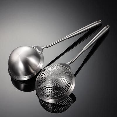 304 Stainless Steel Hot Pot Spoon Soup Shell Colander Large 10cm Net Leakage Personal Small Hot Pot Household Large Spoon