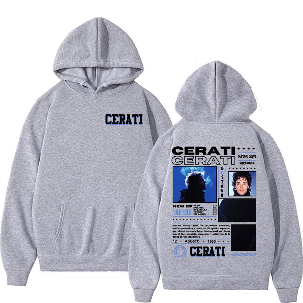 Rapper Gustavo Cerati Tour 2025 Grafik-Sweatshirts Herren Damen Cool Harajuku Popmusik Hoodies Mode Lässig Übergroße Pullover