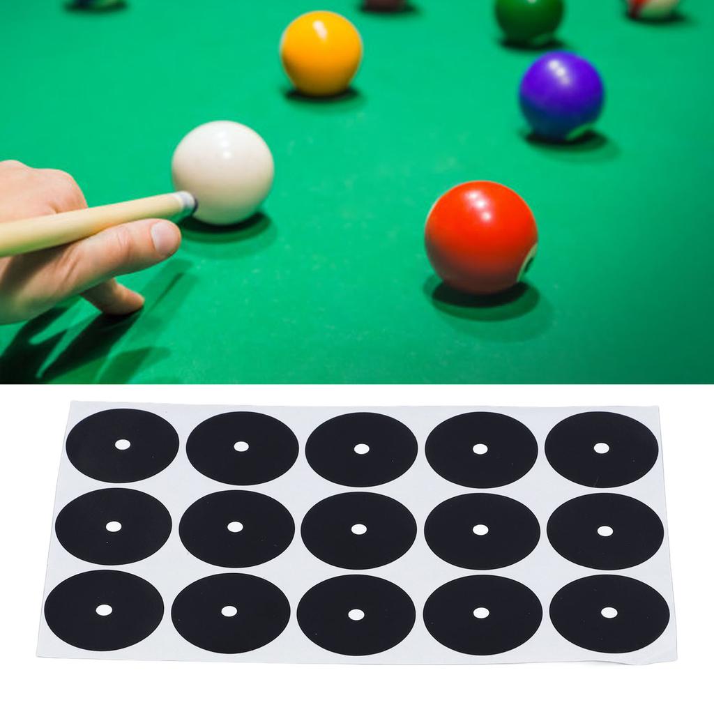 15PCS Pool Table Marker Dots 35mm Paper Billiard Point Sticker Snooker Spot Pool Ball Position Locat