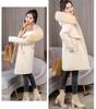 Manteau Long à capuche en fausse fourrure pour femme, doublure à grande poche, veste bouffante en coton rembourré, parka d'extérieur, pardessus 6 couleurs, hiver