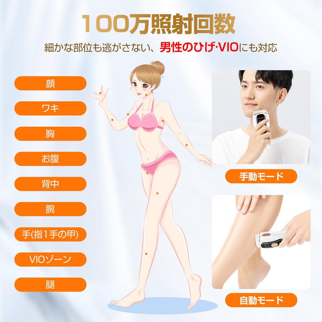 Donamo Hair Removal Device IPL Light Hair Removal and Suitable for VIO Full Body Sapphire High 1 Million 5 Unwanted Hair Home Protective Glasses and