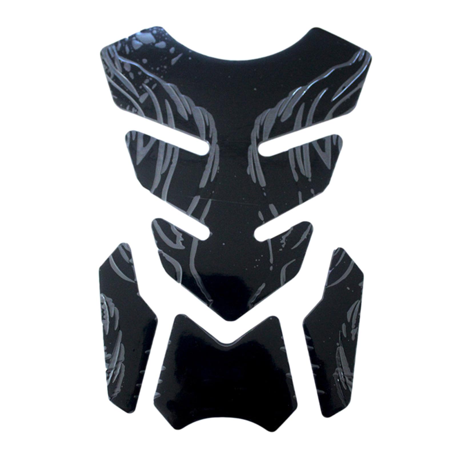 

Наклейка на мотоцикл «рыбий скелет», 3D накладка на бак, масляная защитная крышка для Yamaha R1 Enduro Versys 1000 Suzuki Gsx чёрный