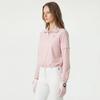 MunSingwear Women S Woven SweatShirt Detachable Sleeve Pink Mr122ltl12