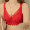Gather Bra Female Sexy Lace Bra Anti Sagging Side Cinched Accessory Bra No Steel Ring Lace Adjustable Bra