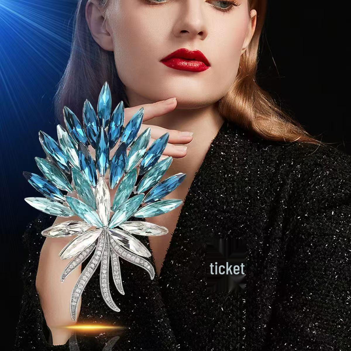 Изысканная брошь «Пион»: Высококачественная брошь в китайском стиле с цветочным узором для женщин, классический модный аксессуар и подарок