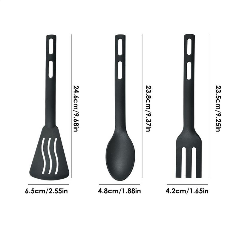 Cookware Utensils Set Nylon Cooking Spatula Set Sturdy Cutlery Kit Non-Stick Spatulas Heat-Resistant Cookware Accessories