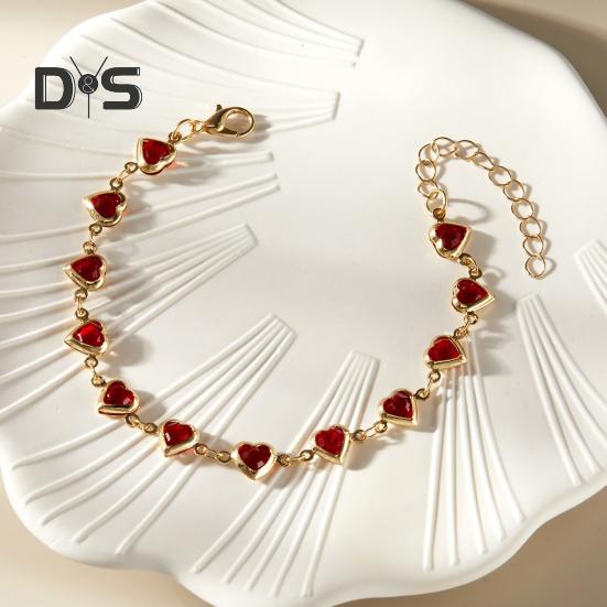 Kubische Zirkon Herz Perlen Armband für Frauen Herz Kette Armband Braut Hochzeit Partei Schmuck Zubehör