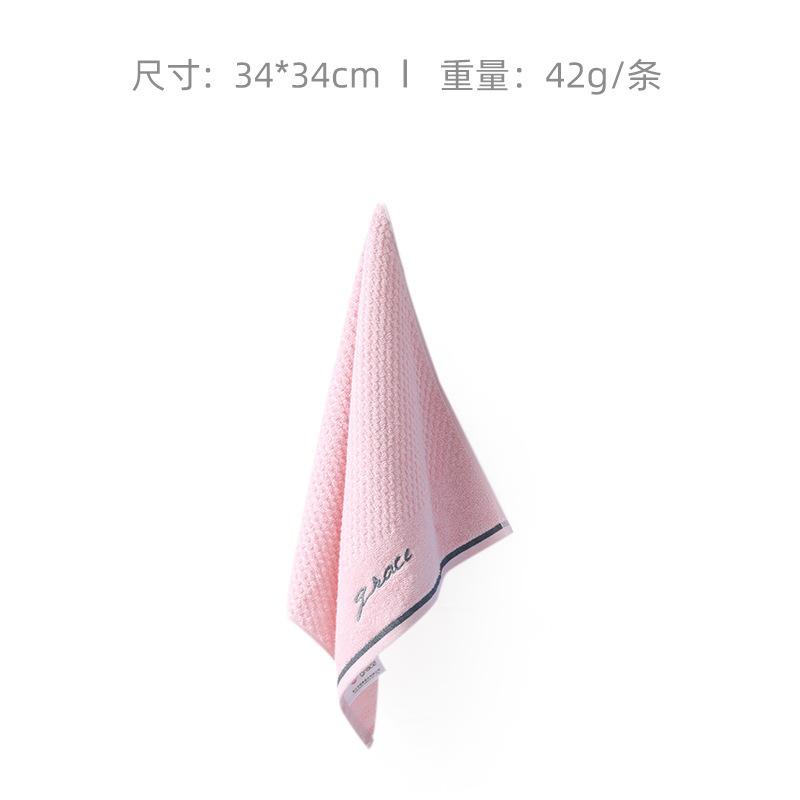 

Simple plain color small square towel baby cotton soft explosion saliva towel gift 34*34cm 42g червоний