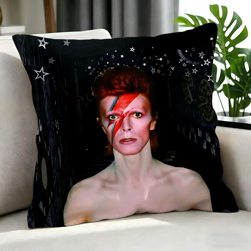 Singer - David Bowie Cushion Cover Cushion Cover Set 4Pcs 50X50 45X45 40X40 Pillowcase Decorative Sofa Home Decor