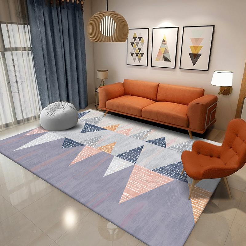 

Living Room Geometric Pattern Carpet Bedroom Dirt Resistant Carpet Anti Slip Floor Mat Large-area Floor Mat 100 * 160cm