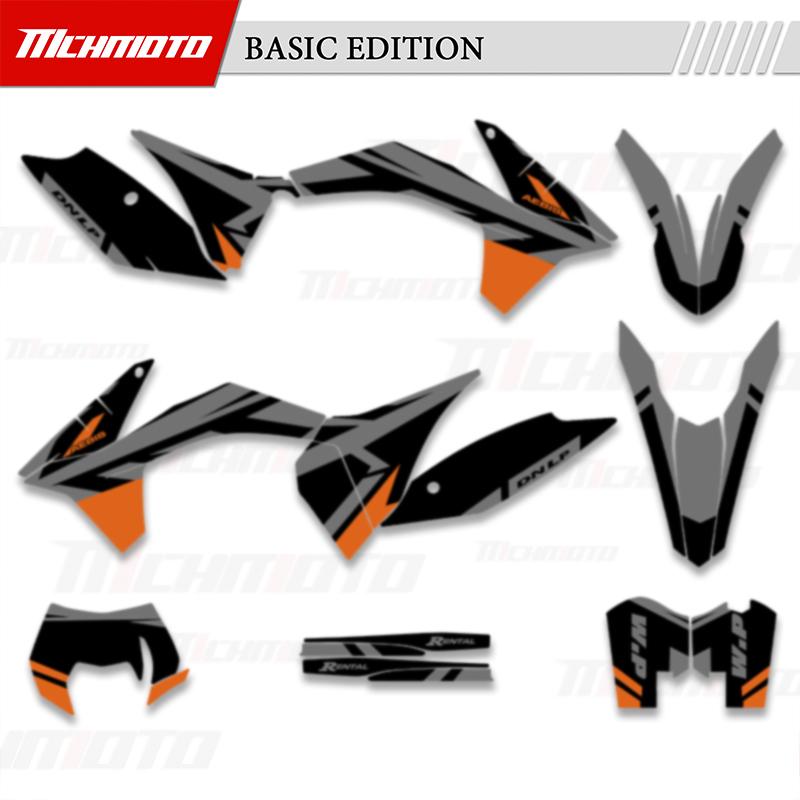 MCHMFG For KTM SX SXF 2011 2012 EXC EXC-F 2012 2013 Full Graphics Decals Stickers Kits Number Name Backgrounds