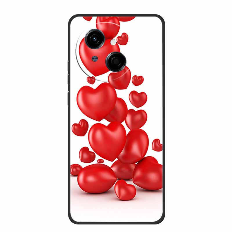 For Tecno Spark 40C Phone Case 6.67" Fashion Photos Black Silicone Soft TPU Case For Tecno Spark 40C Back Cover Cases 40 C Coque