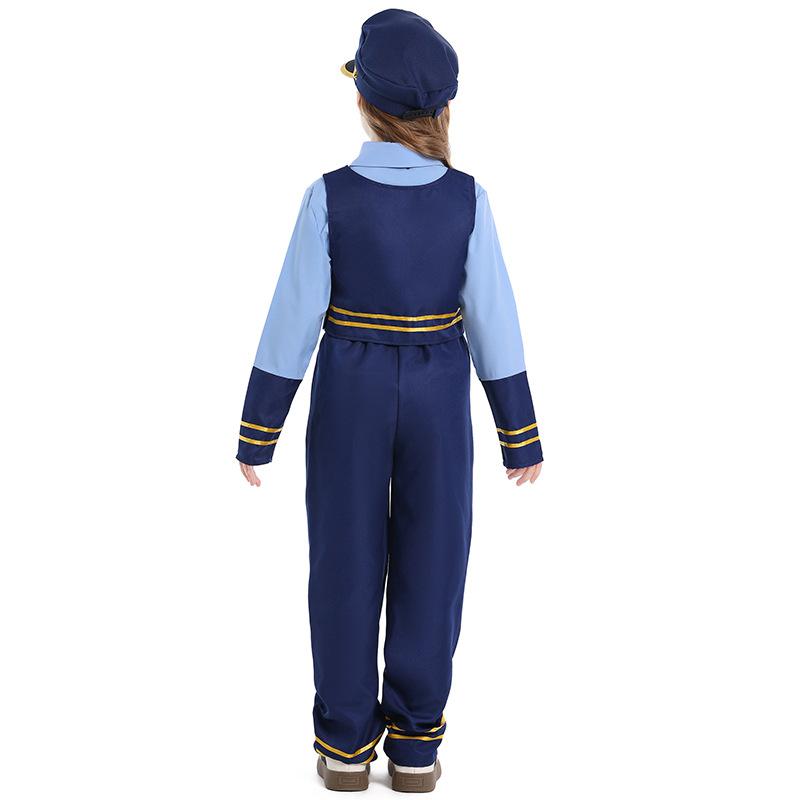 Zootopia Judy Hopps Police Officer Costume for Kids Bunny Police Outfit Full Set for Girls Halloween Party Clothes